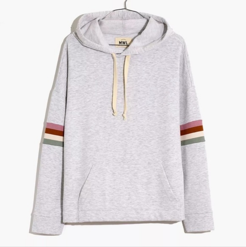 Madewell MWL Superbrushed Easygoing Hoodie - Grey - Women's Medium